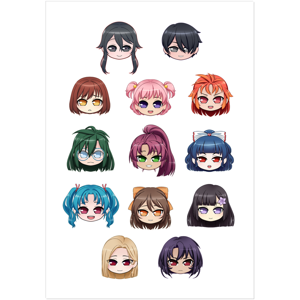 Yandere Dev - 1980s Mode Sticker Sheet – Crowdmade
