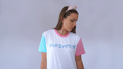 Limited Edition - ZoeTwoDots Good Egg Color Block Shirt
