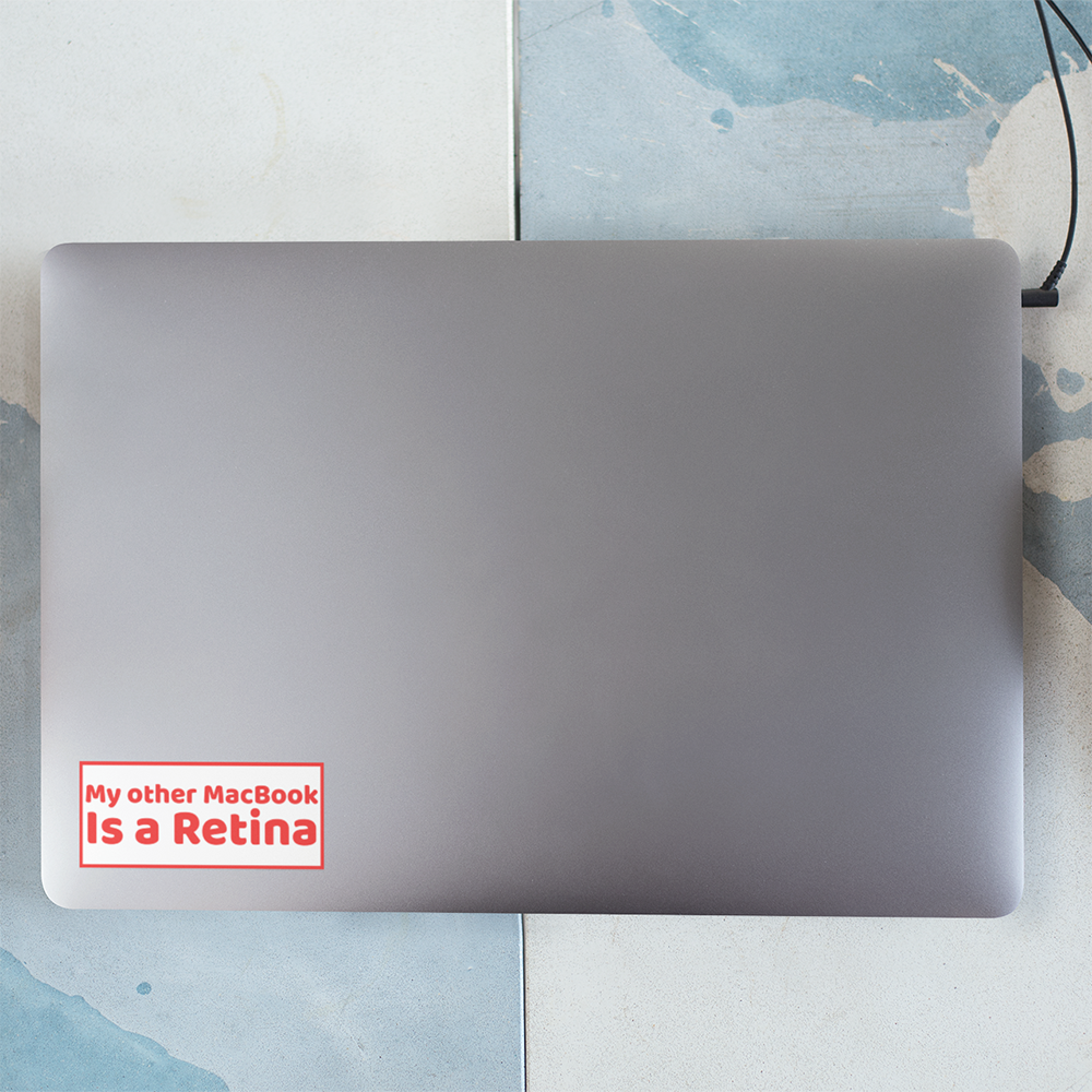 Retina Laptop Sticker