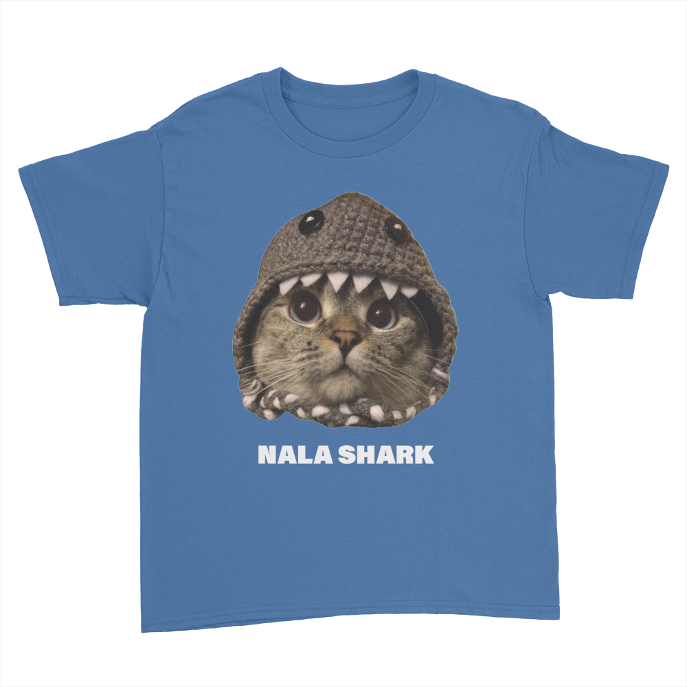 Nala Shark - Kids Youth T-Shirt Royal Blue