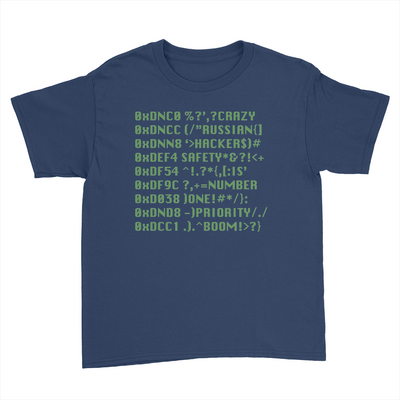 Hacker - Kids Youth T-Shirt Navy