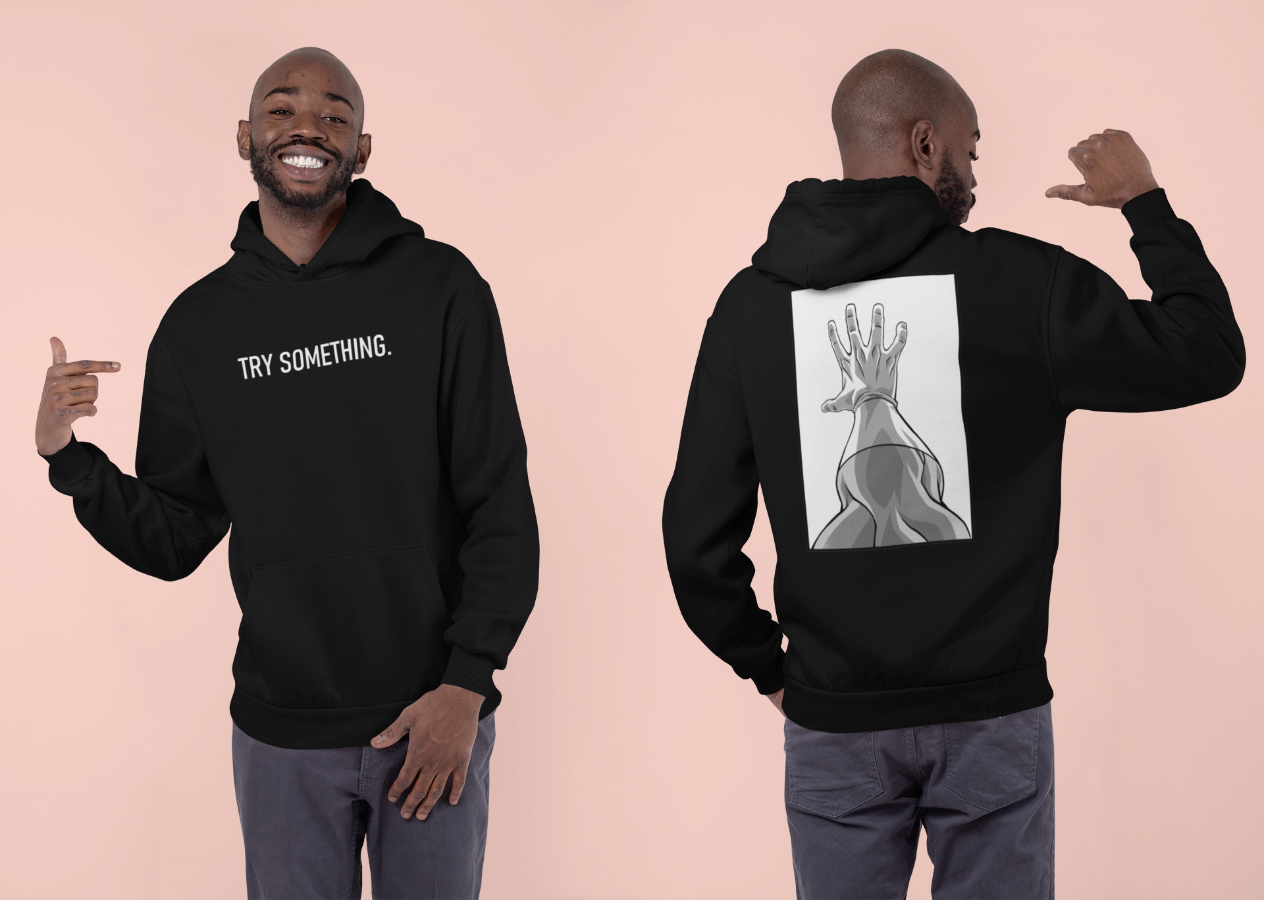 Try Something Black Hoodie Crowdmade