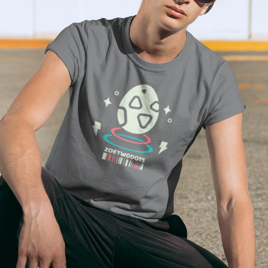 zoetwodots Galaxy Good Egg Pocket Print T-Shirt