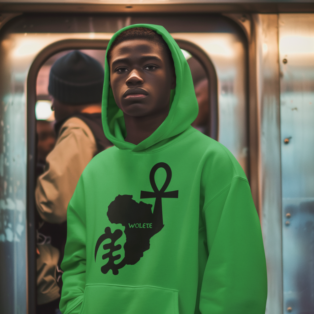 Wolete - BLACK VITALITY HOODIE – Crowdmade
