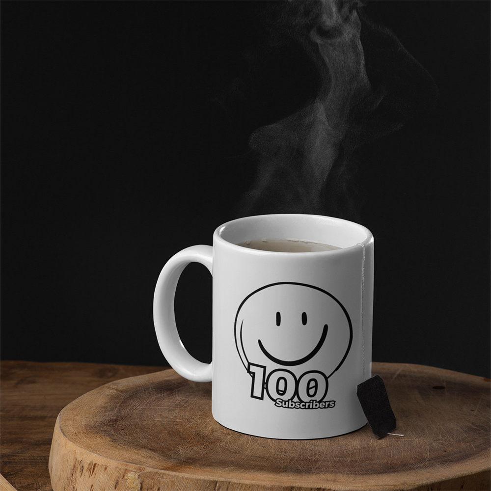 100 Subscribers White Mug