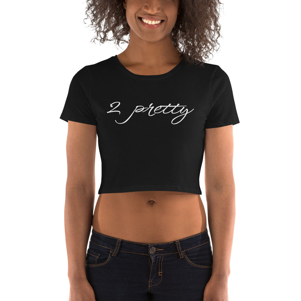 2 pretty crop tee