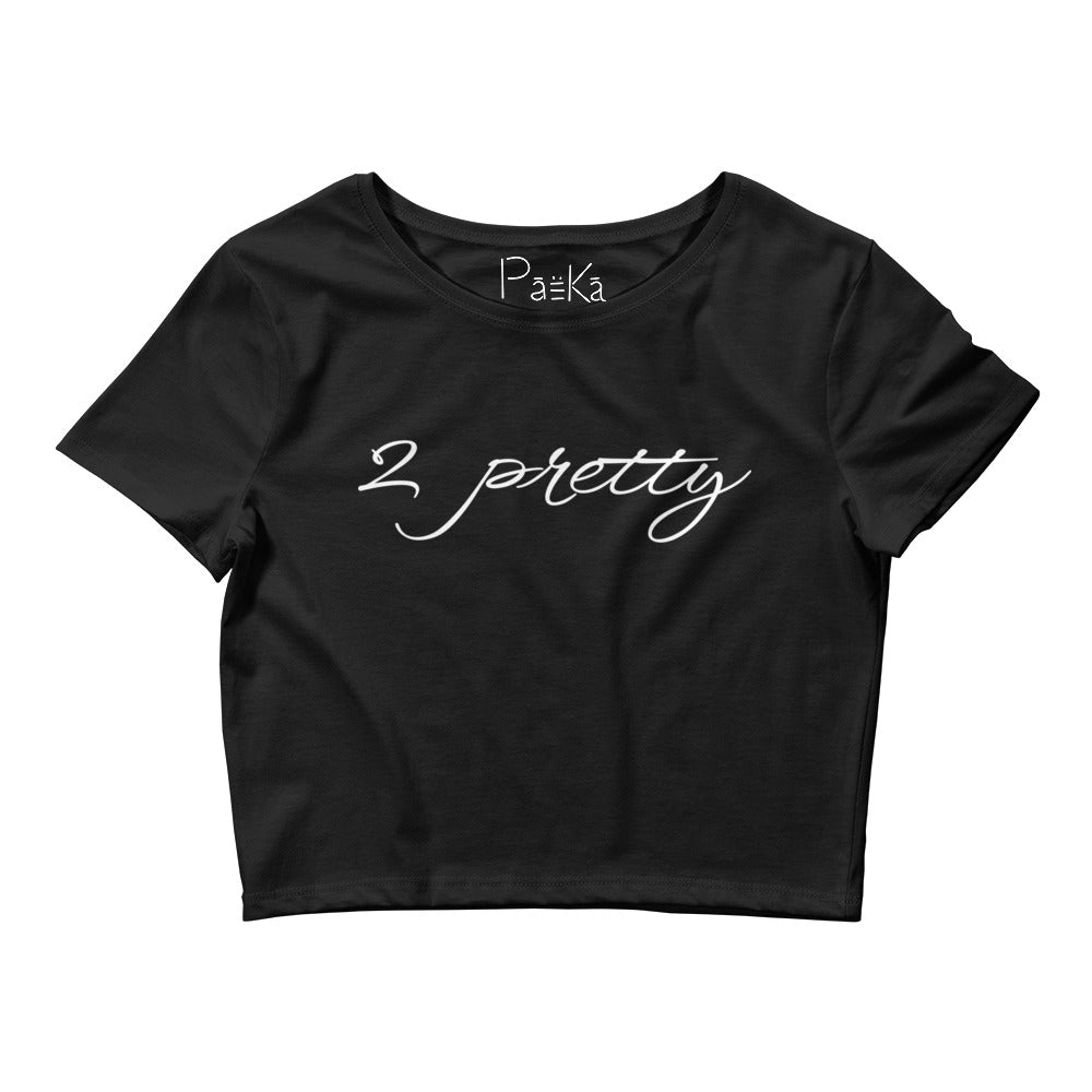 2 pretty crop tee