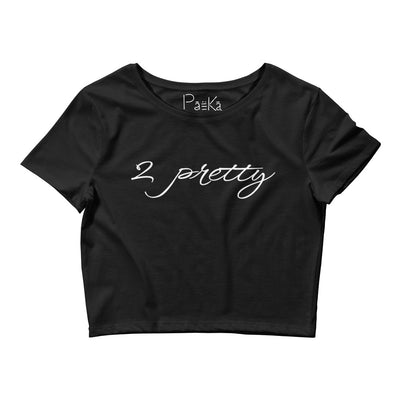 2 pretty crop tee