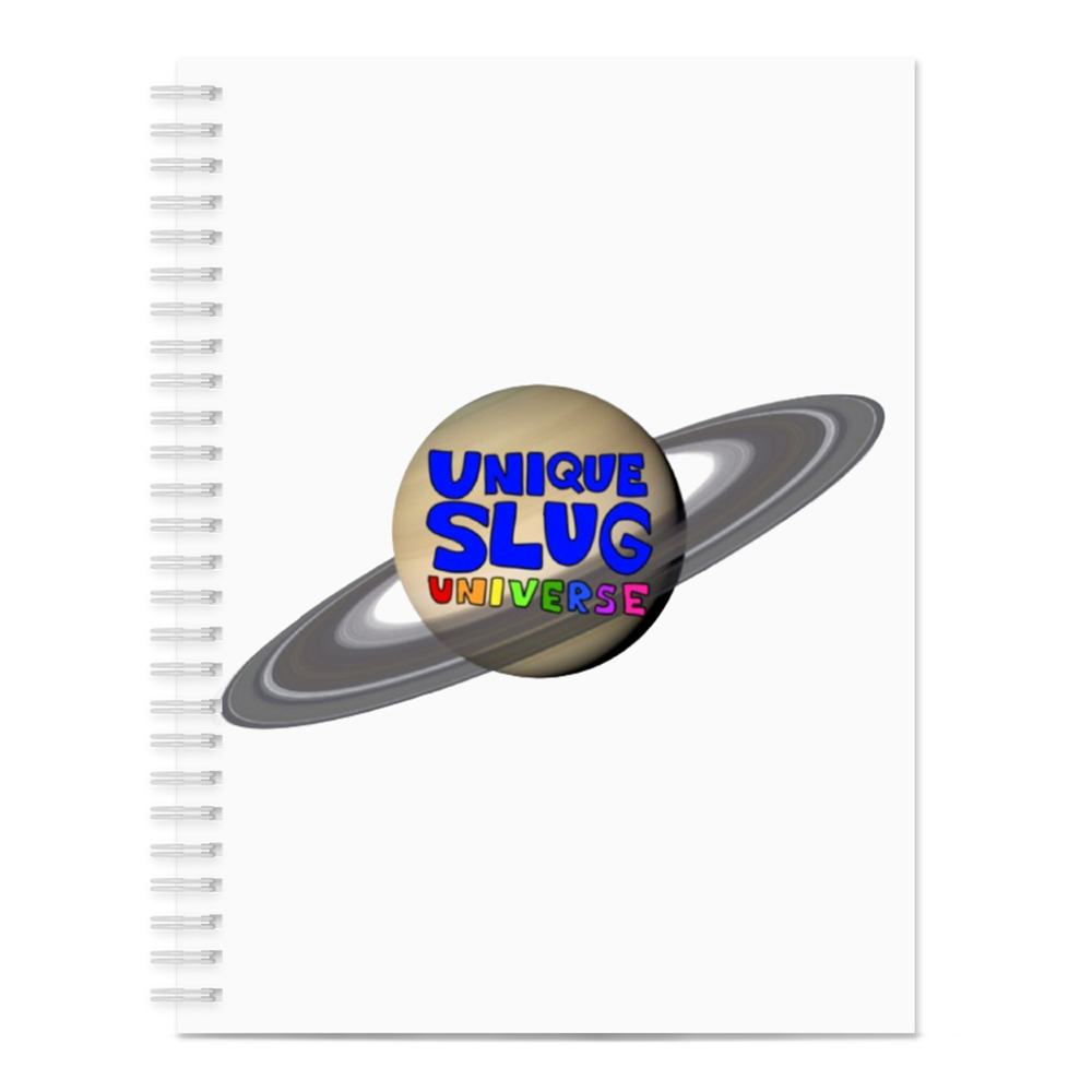 Unique Slug Universe 6.50 x 8.75 Notebook