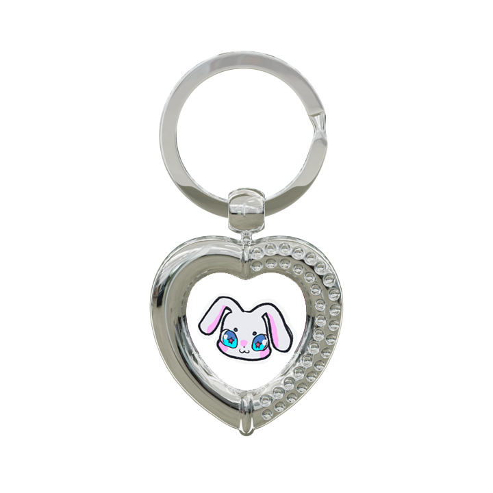 Softie Bunny Heart Keychain