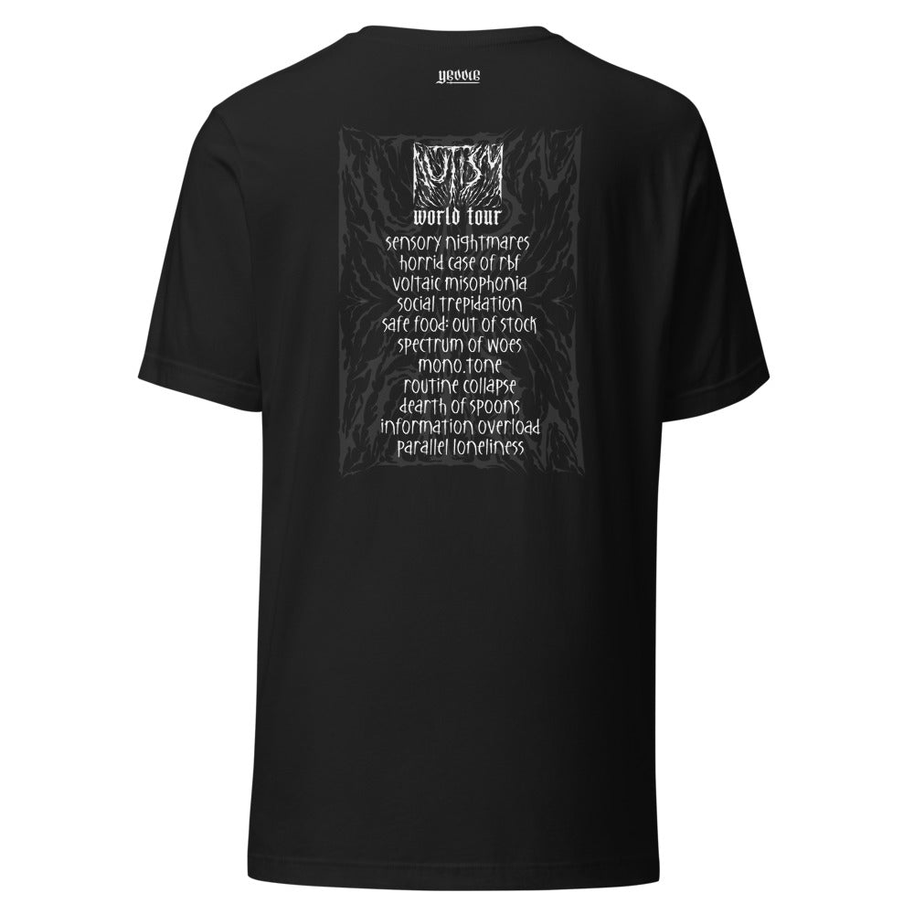 death metal AUTISM: WORLD TOUR edition | unisex t-shirt