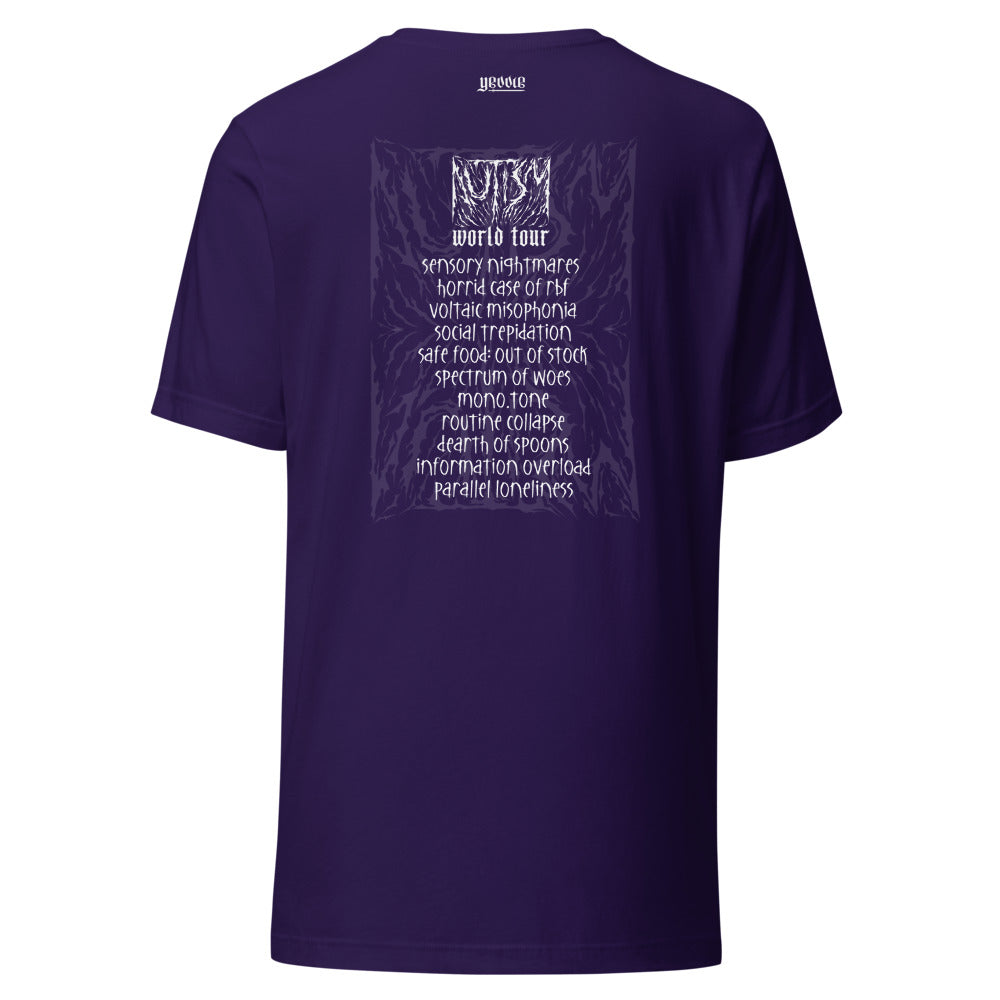 death metal AUTISM: WORLD TOUR edition | unisex t-shirt