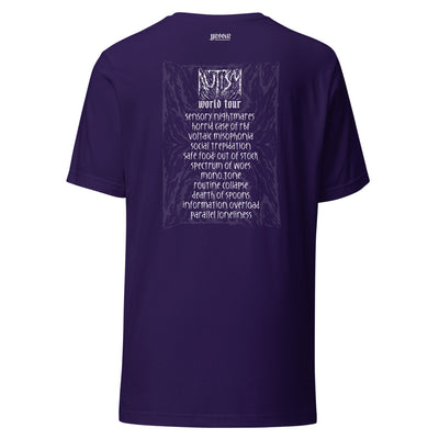 death metal AUTISM: WORLD TOUR edition | unisex t-shirt