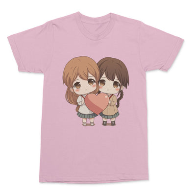 A perfect gift for her and her - Cute Girl Loves Cute Girl Heart Unisex T-Shirt