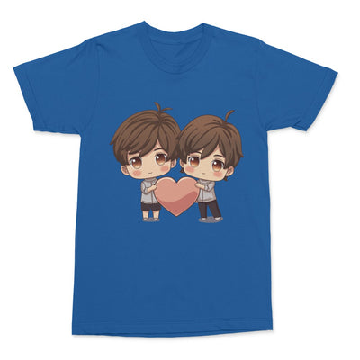 A perfect gift for him and him - Cute Boy loves Cute Boy Hearts Unisex T-Shirt