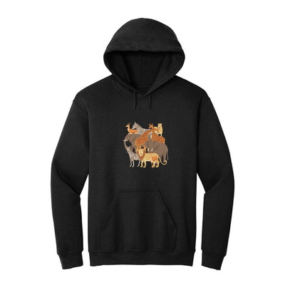 African wildanimals hoodie