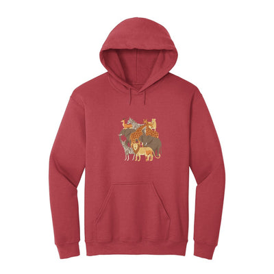 African wildanimals hoodie