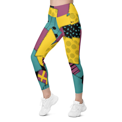 All-Over Sally Cosplay Print Recycled Leggings with Pockets