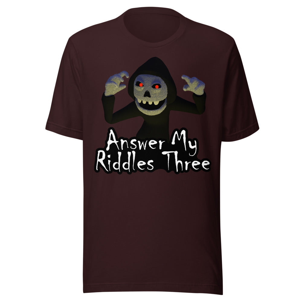Answer My Riddle Three Gif Neal Pizzini Animations - Answer My Riddles Three Shirt – Crowdmade
