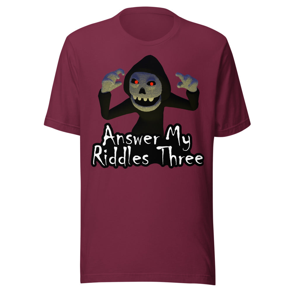 Answer My Riddle Three Gif Neal Pizzini Animations - Answer My Riddles Three Shirt – Crowdmade