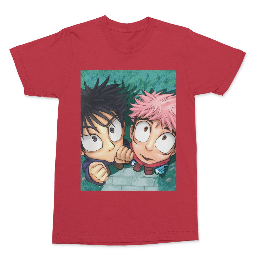YAHSHYSTORE - BIG HEAD YUJI AND MEGUMI • ART MEME T-SHIRT – Crowdmade