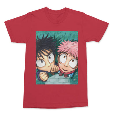 BIG HEAD YUJI AND MEGUMI • ART MEME T-SHIRT