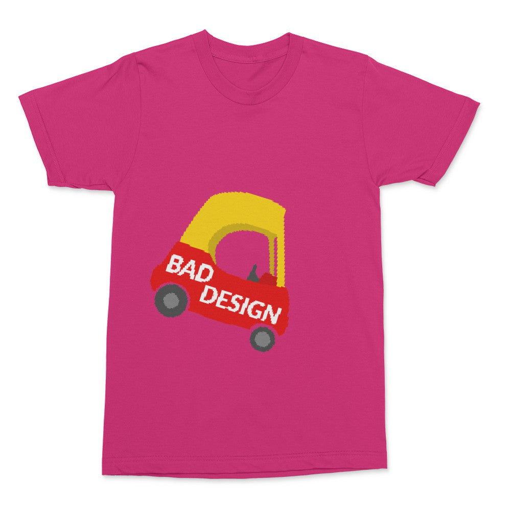 Design Doc Bad Design Pixel Car TShirt Crowdmade