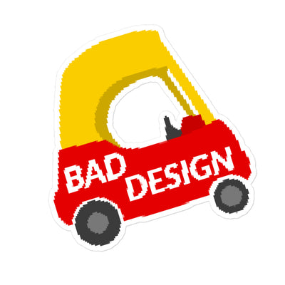 Bad Design Sticker