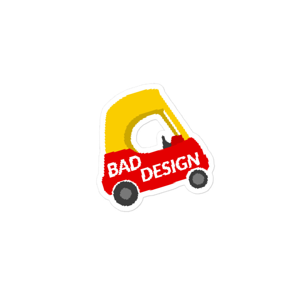 Bad Design Sticker