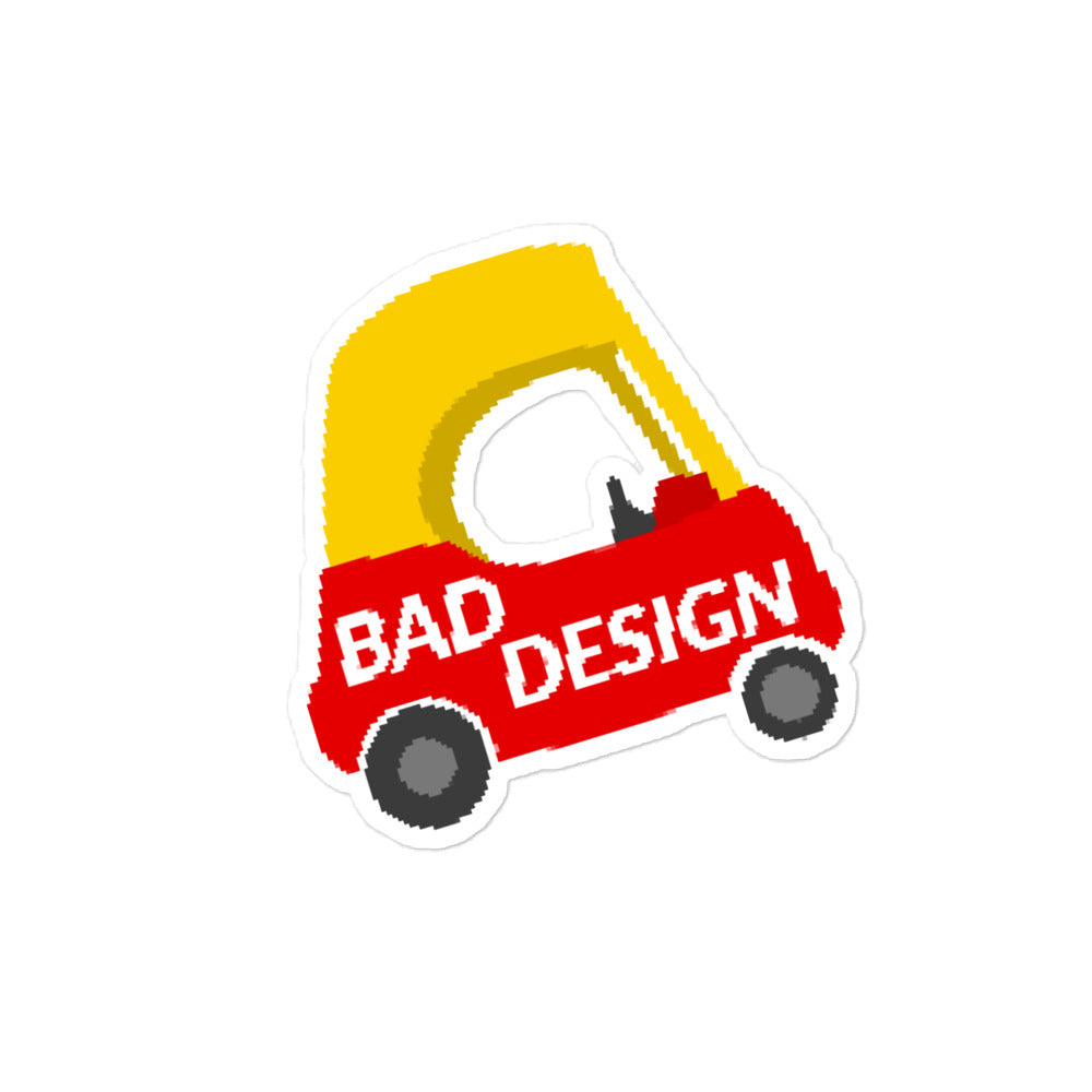 Bad Design Sticker