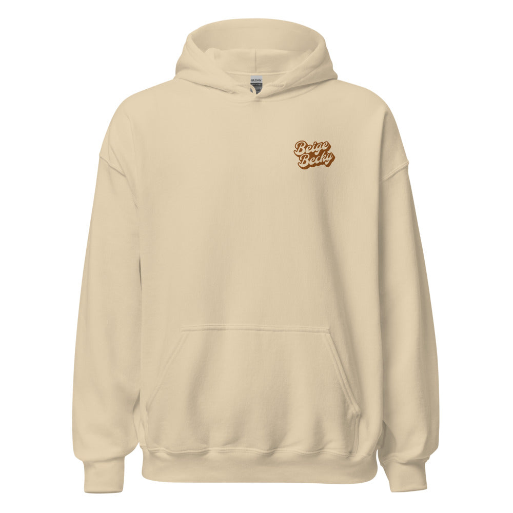 Jaime French - Beige Becky Hoodie – Crowdmade