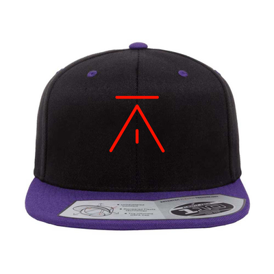 ATT Logo Red Embroidered Snapback Hat