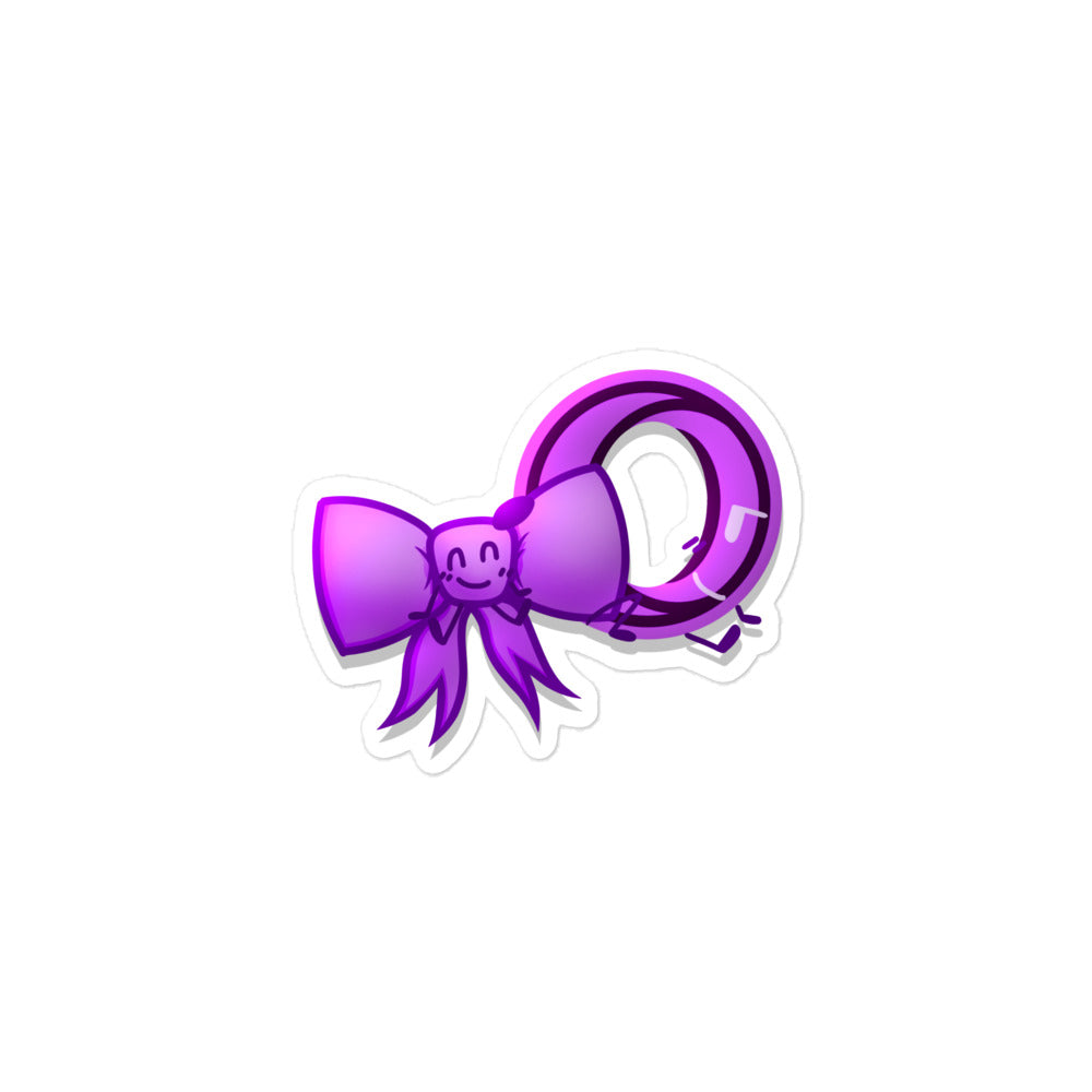 Bow And Opera Pop Purple Sticker!