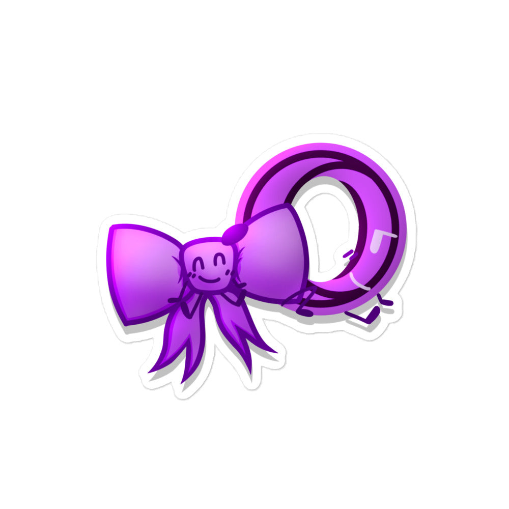 Bow And Opera Pop Purple Sticker!