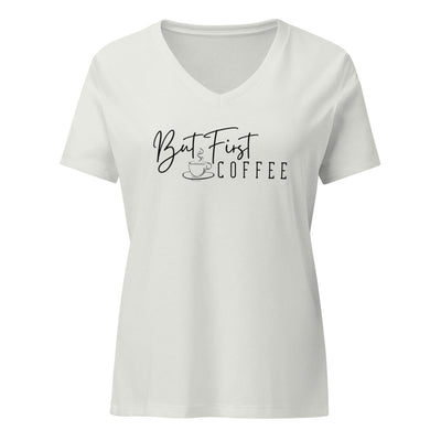 But First Coffee V-neck Shirt