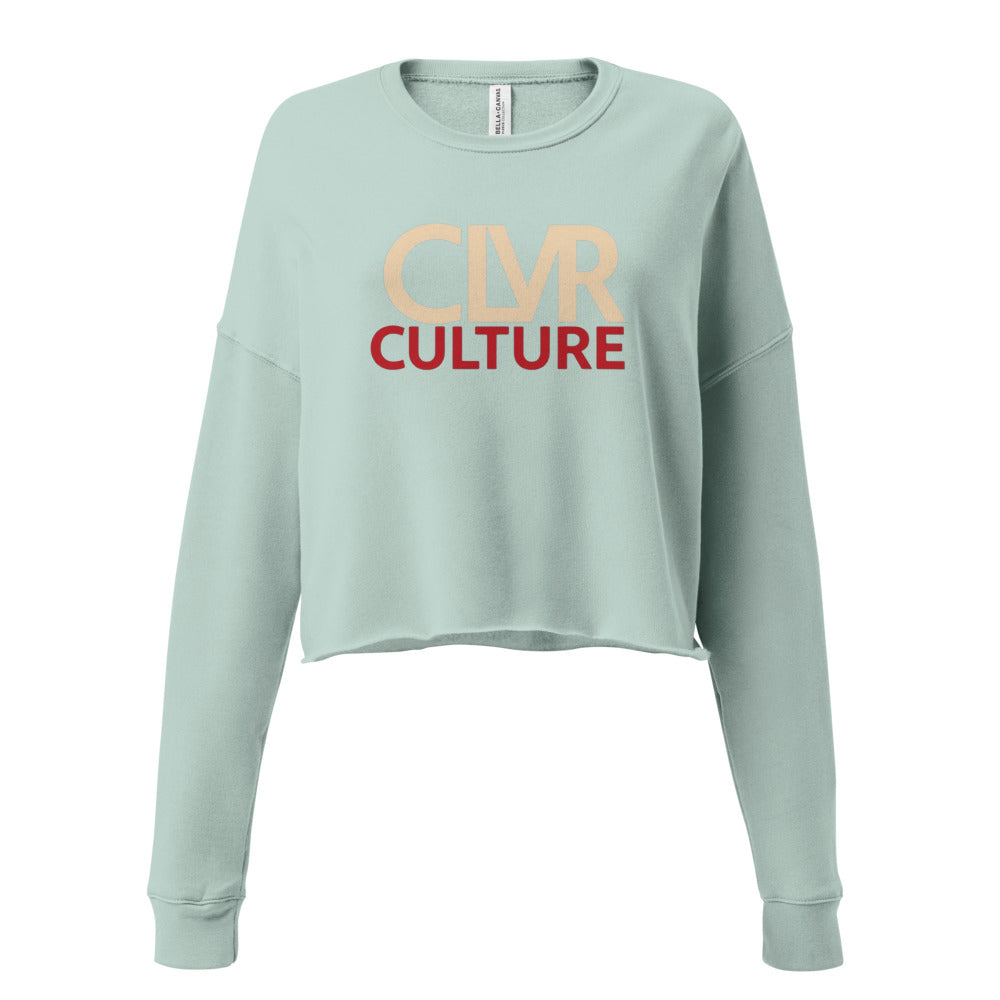 CLVR Culture "Bold Classic Crop Sweatshirt"