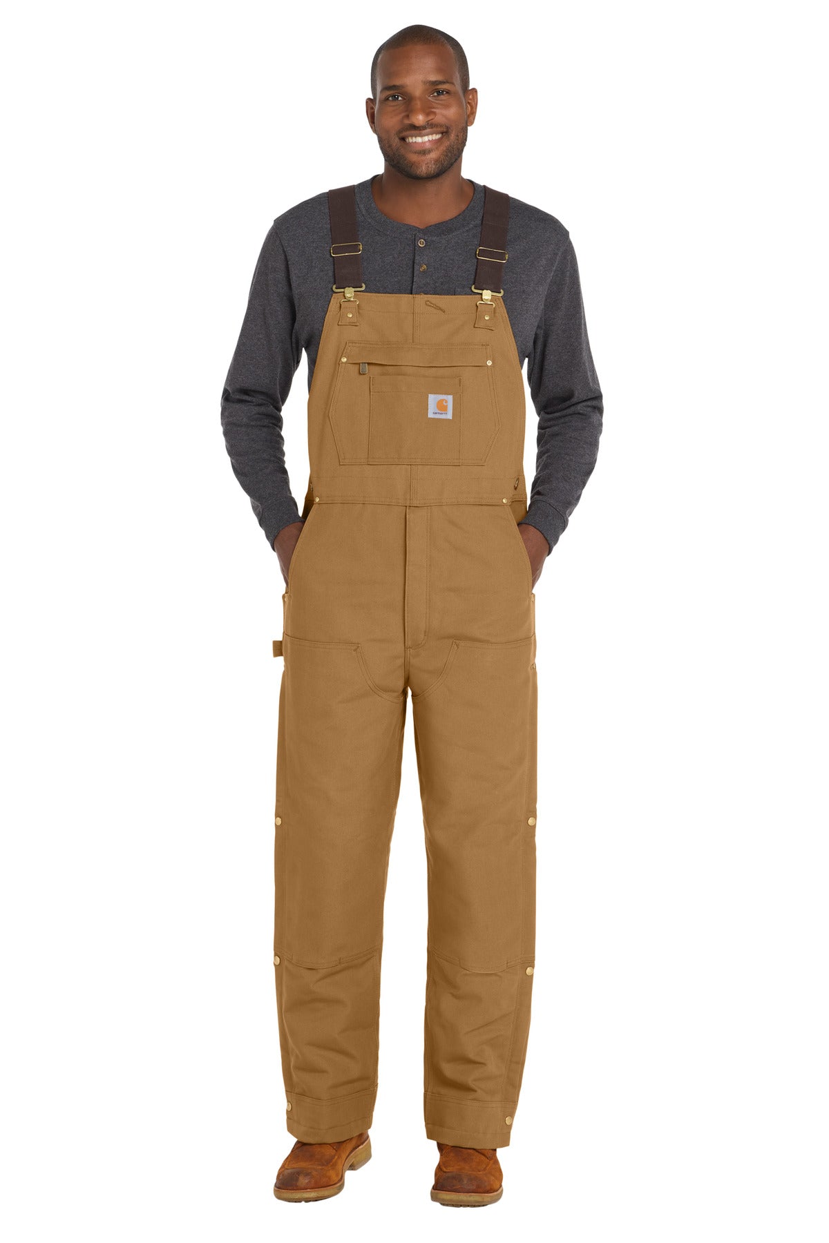 Carhartt Short Firm Duck Insulated Bib Overalls CTS106672