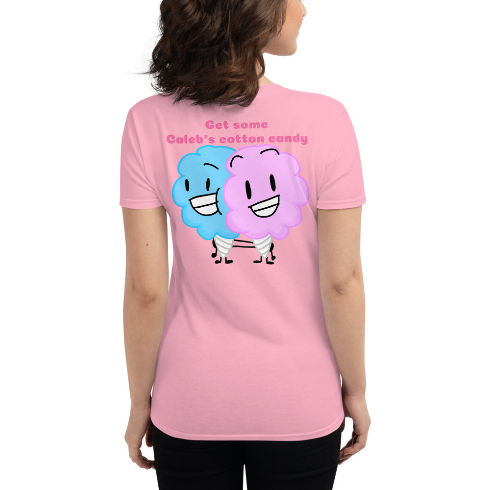 Caleb’s cotton candy woman’s T-shirt