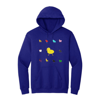 Warm Chickens! S-XL Cotton Hoodie