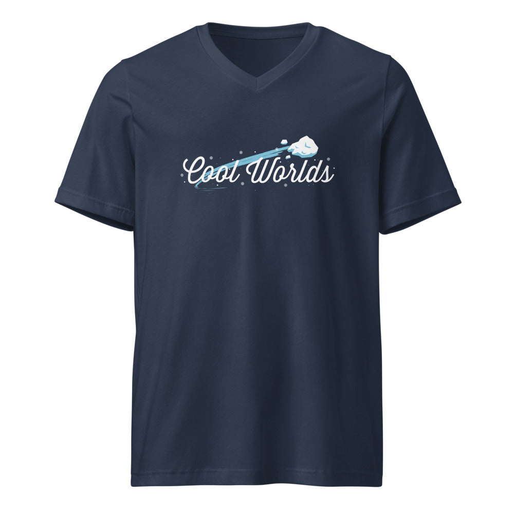 Cool Worlds Icy Comet V-Neck T-Shirt