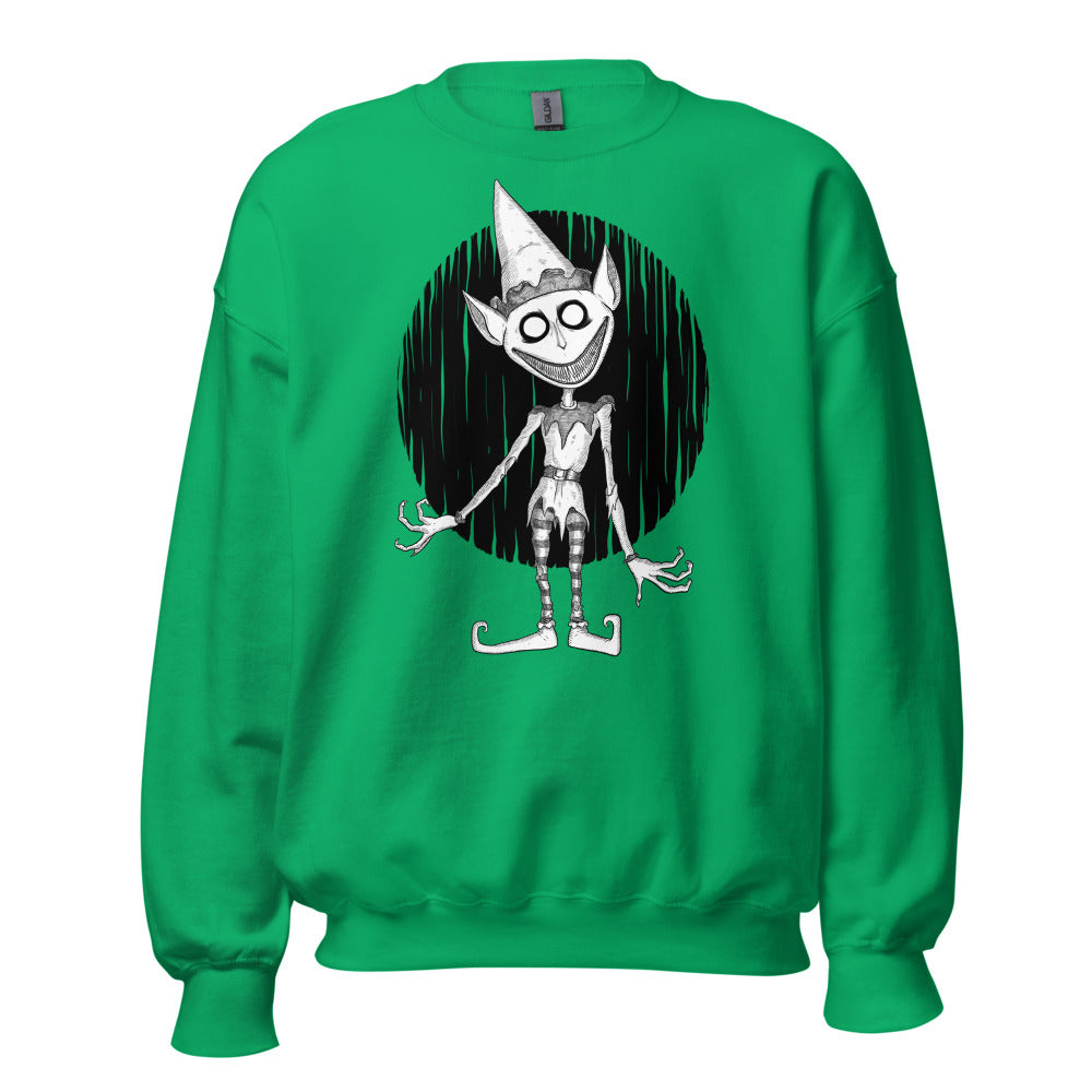 Creepy Xmas - Evil Elf Sweatshirt