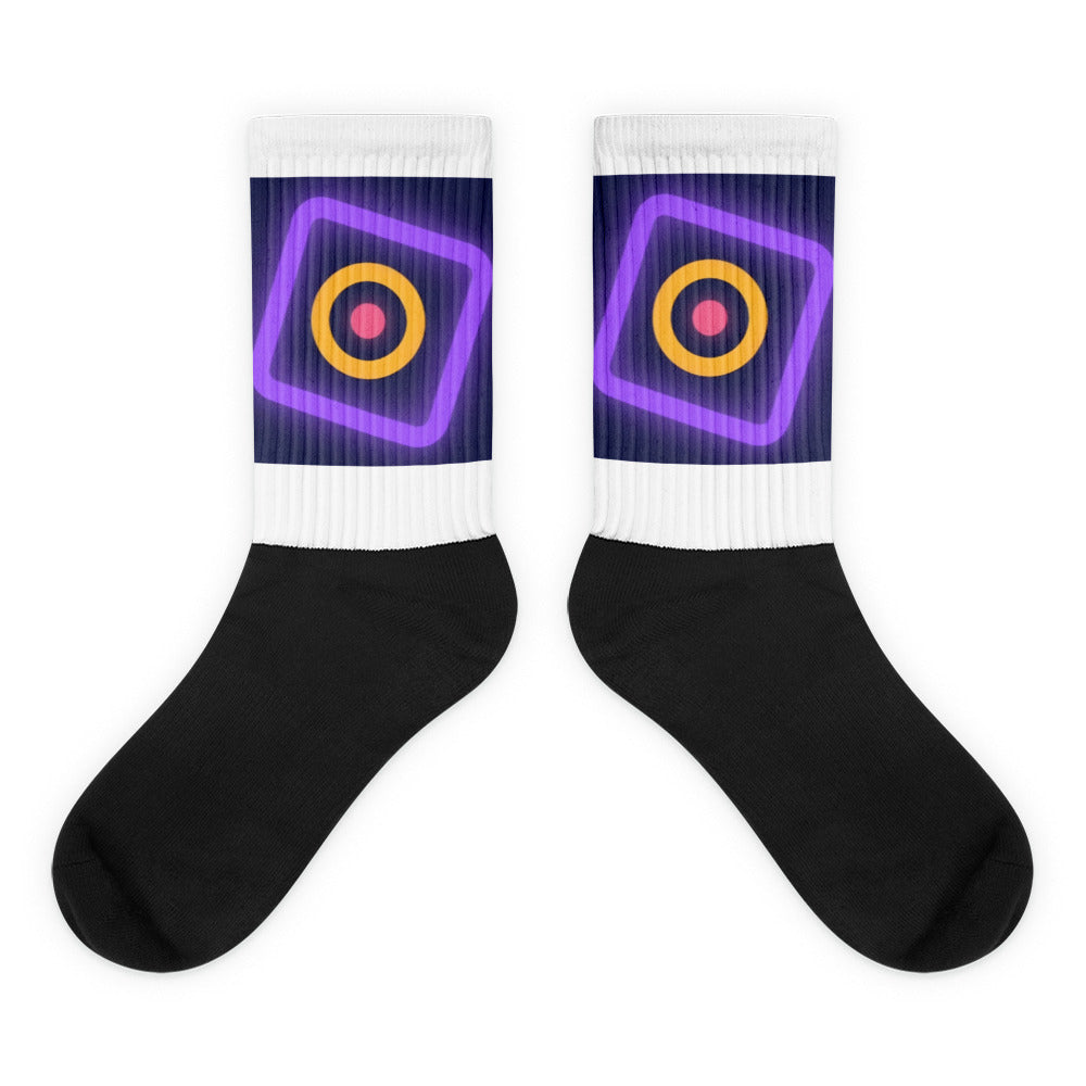 Custom Product - Black Foot Sublimated Socks