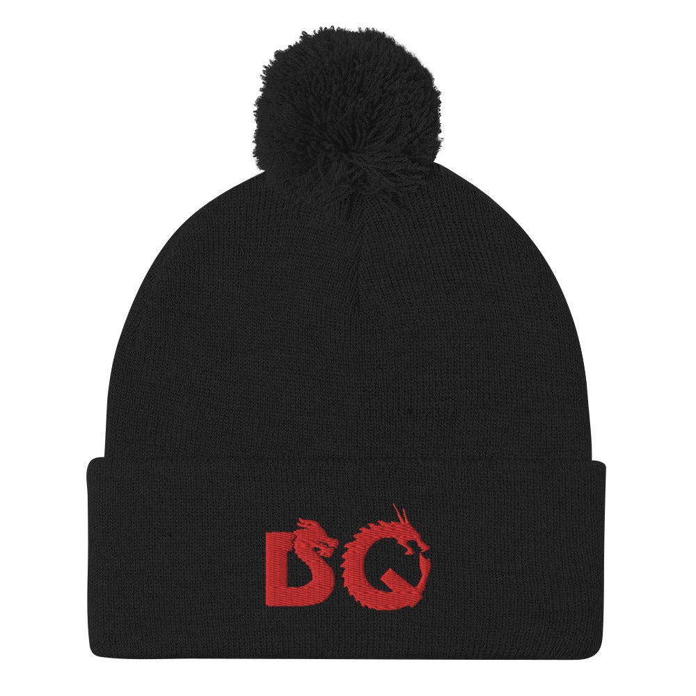 DQ Classic Black Pom Pom Hat