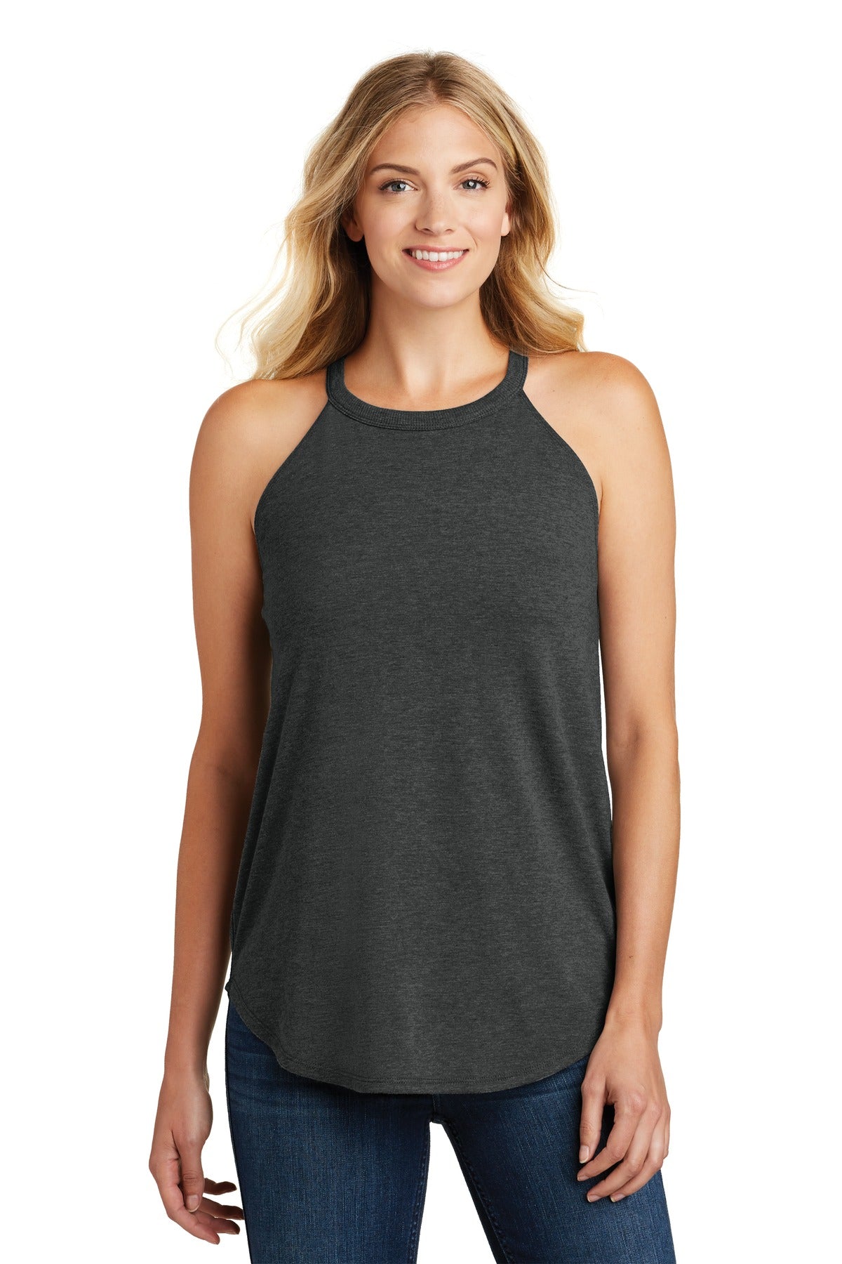 District   Women's Perfect Tri  Rocker Tank. DT137L