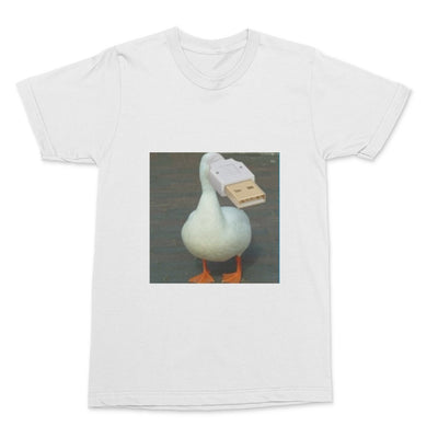 DUCK HQ - USB DUCK UNISEX T-SHIRT