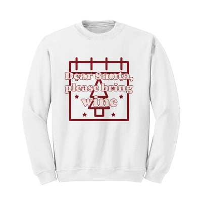 Dear Santa Please Bring Wine Sweater