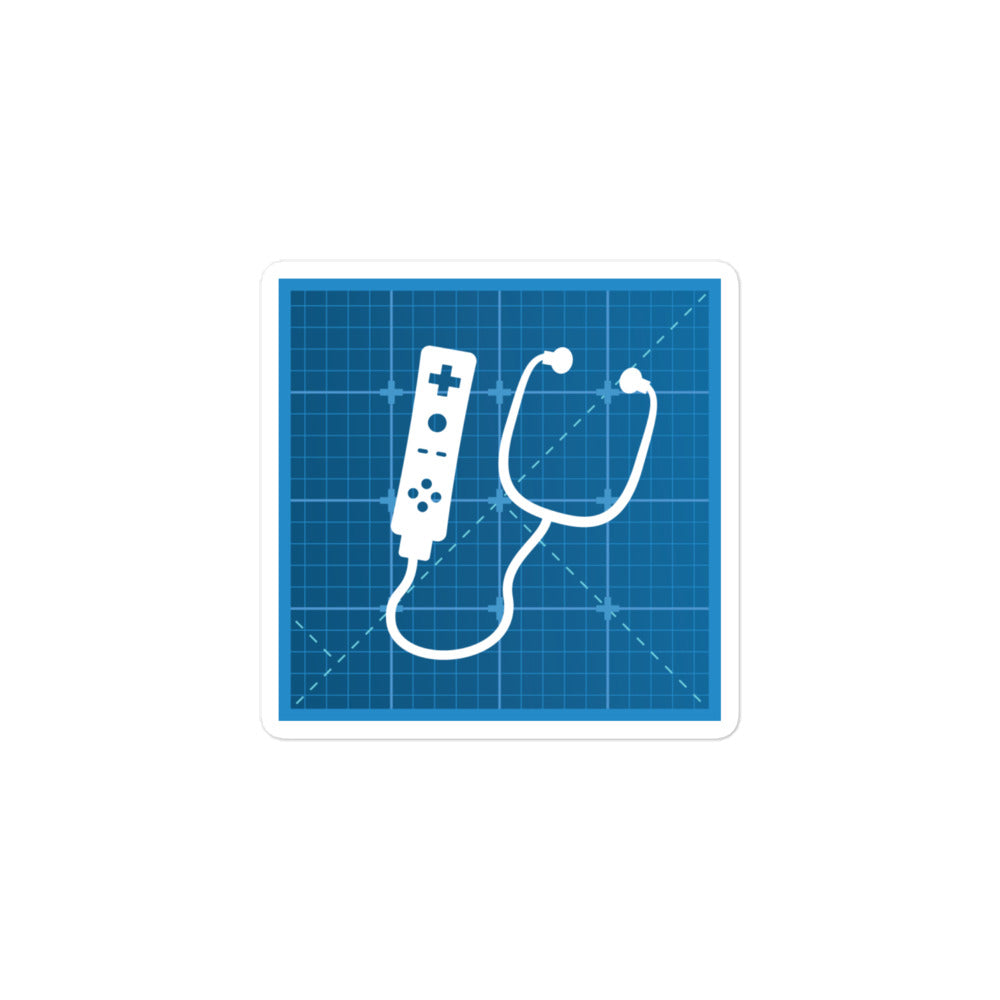 Design Doc Logo Blueprint Sticker