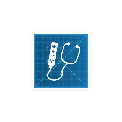 Design Doc Logo Blueprint Sticker