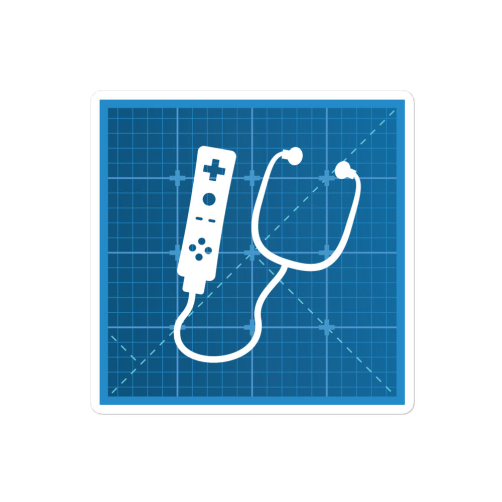 Design Doc Logo Blueprint Sticker