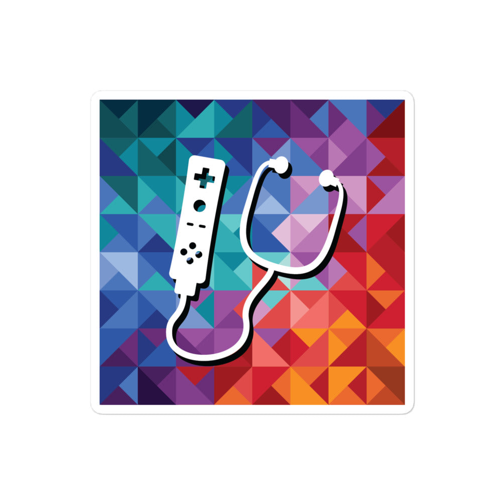 Design Doc Logo Mosaic Sticker